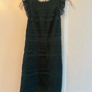 Lace Green cocktail Dress JCrew Size 6